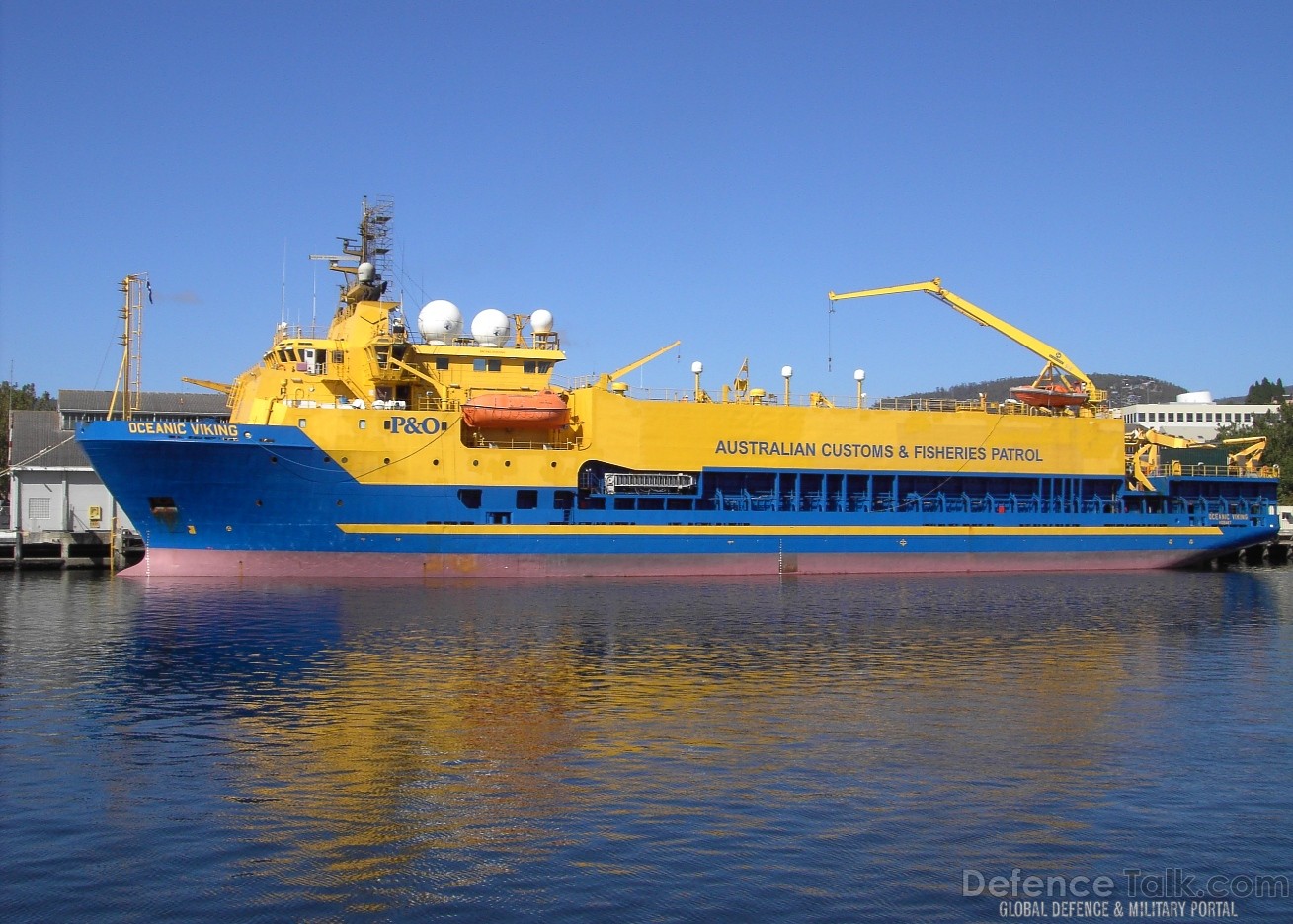 Australian Armed CustomsVessel Oceanic Viking in Hobart  March 2006