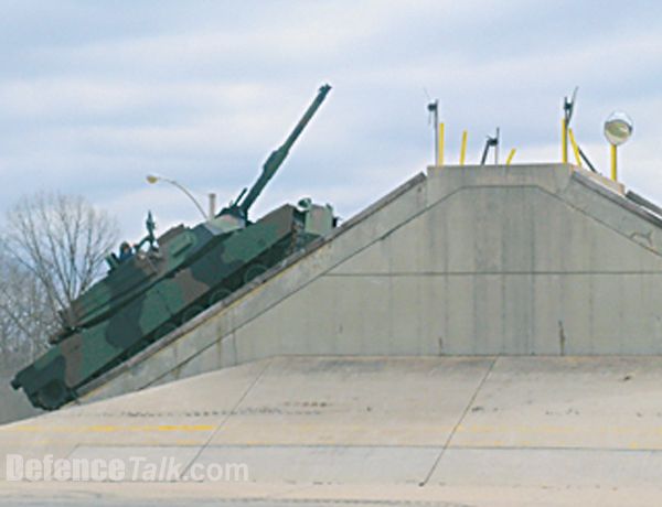 Australia's first M1A1 AIM MBT undergoing testing in the USA