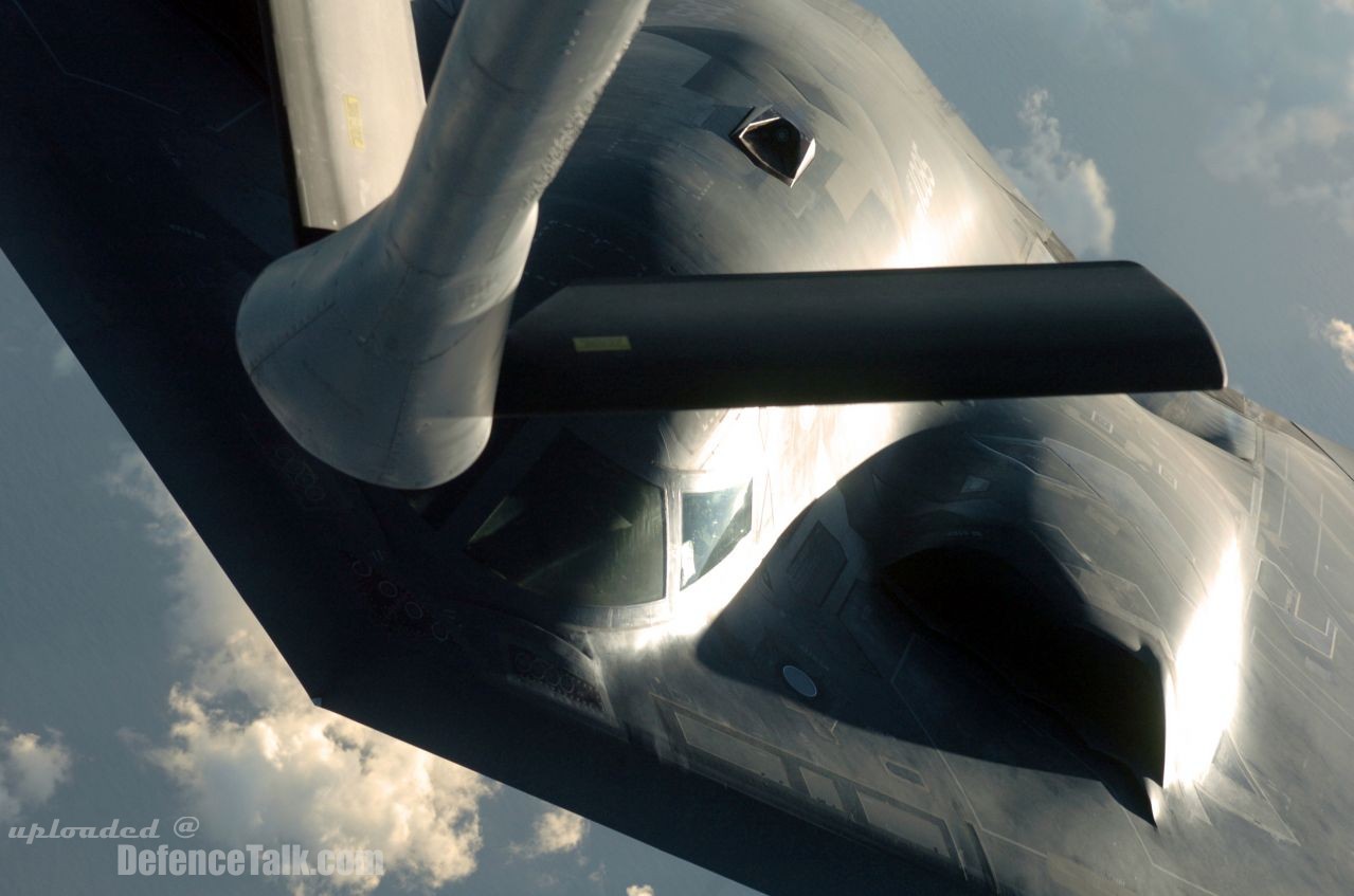 B-2 Spirit Bomber, refuel from a KC-135 - US Air Force