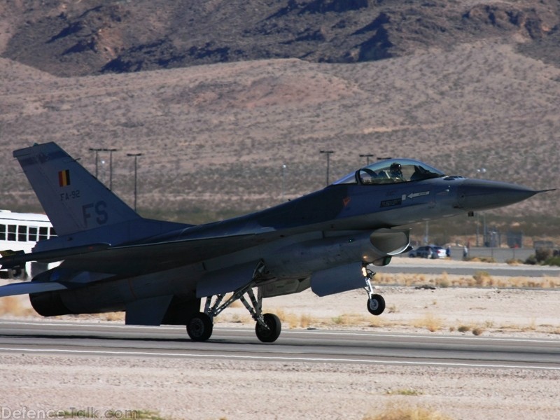 Belgian F-16 Falcon Fighter