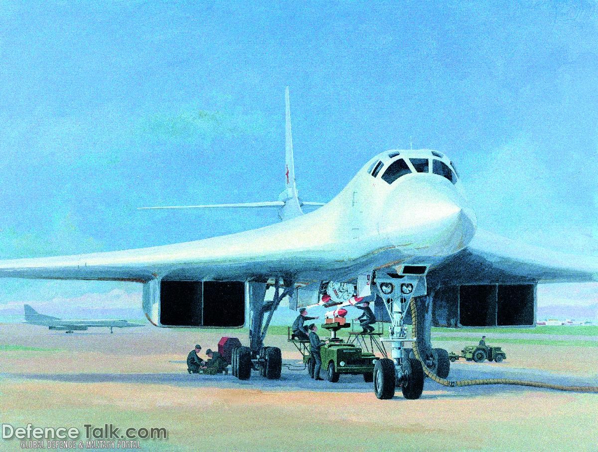 BlackJack Bomber Loading AS-16 Missiles - Military Weapons Art