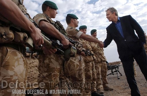 Blair Meets British Troops - News Pictures