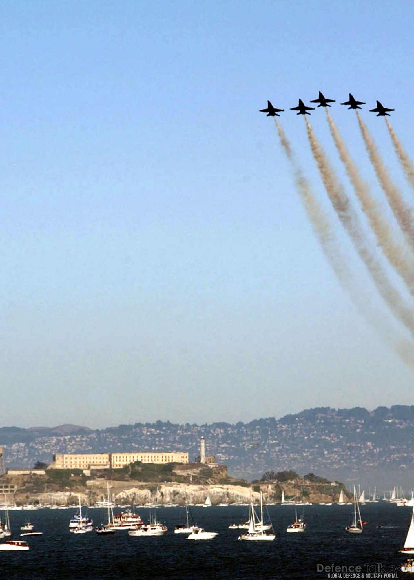 Blue Angels fly in formation, US Navy