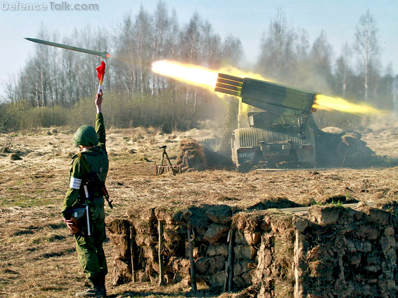 BM-21 firing