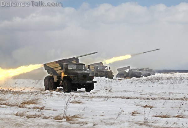 BM-21 Grad firing