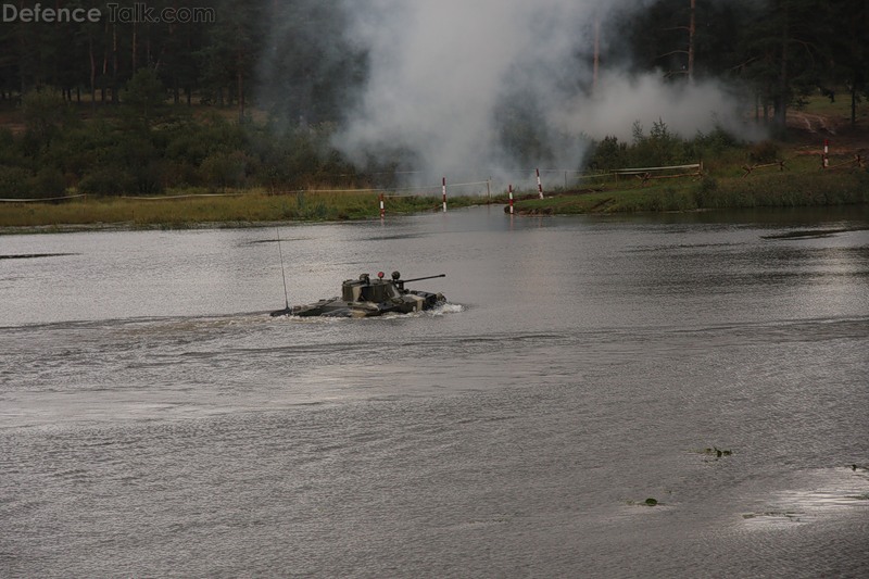 BMD-2 lake crossing