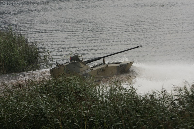 BMD-2 lake crossing