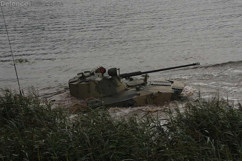 BMD-2 lake crossing