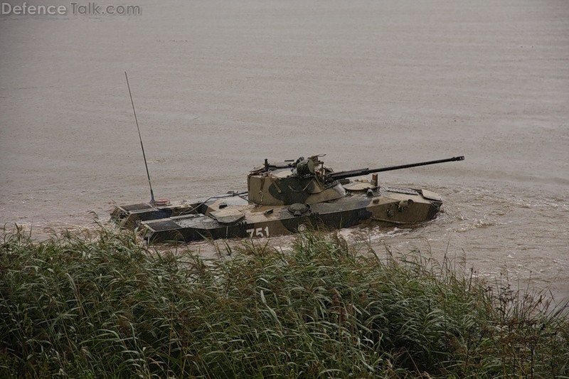 BMD-2 lake crossing