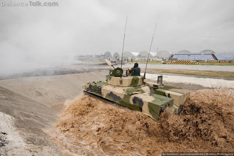 BMD-4 water crossing