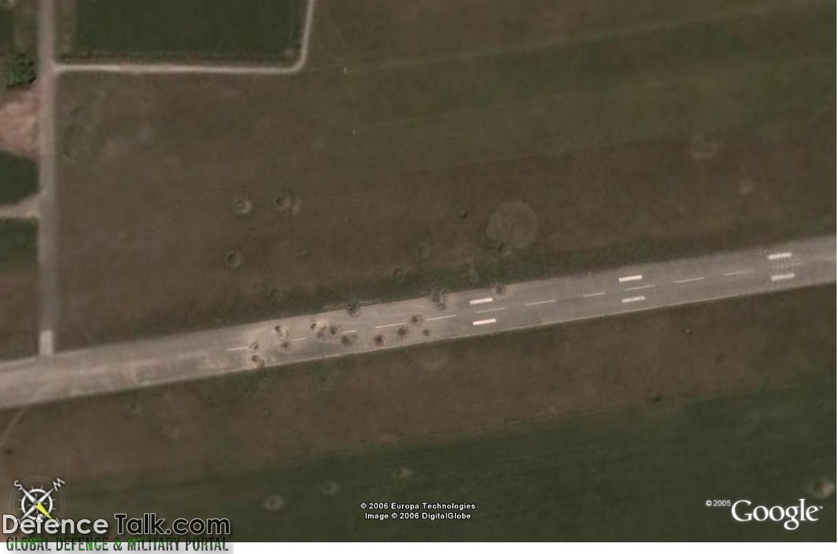bombed runway