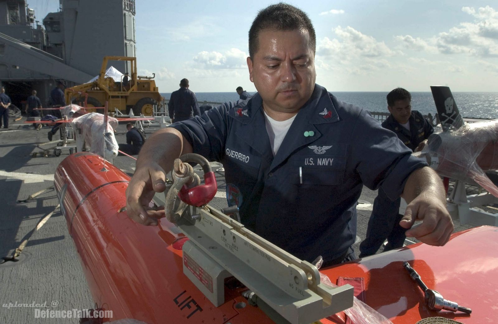 BQM-74E aerial target aboard USS Tortuga (LSD 46)