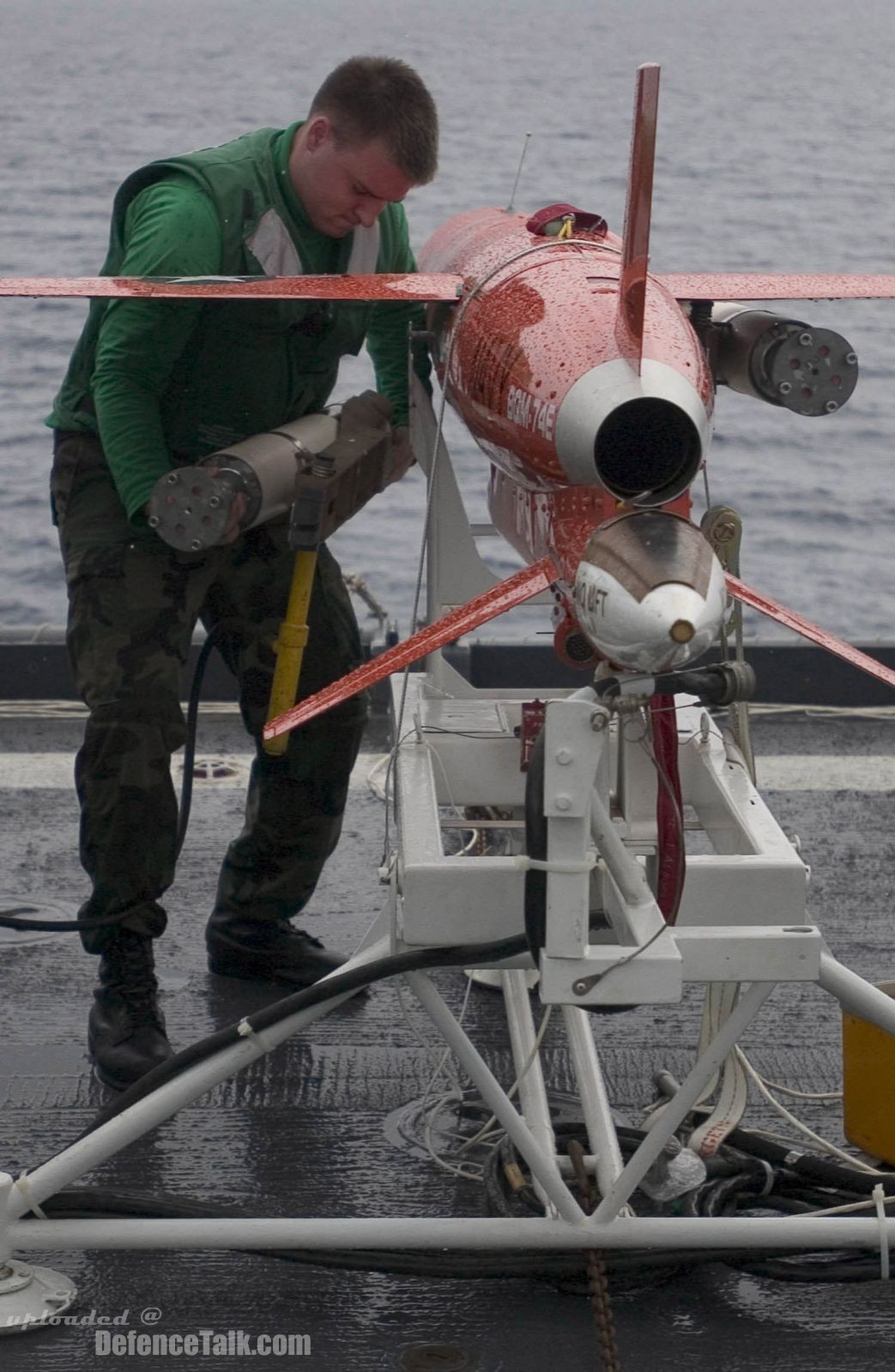 BQM-74E aerial target on USS Tortuga (LSD 46)