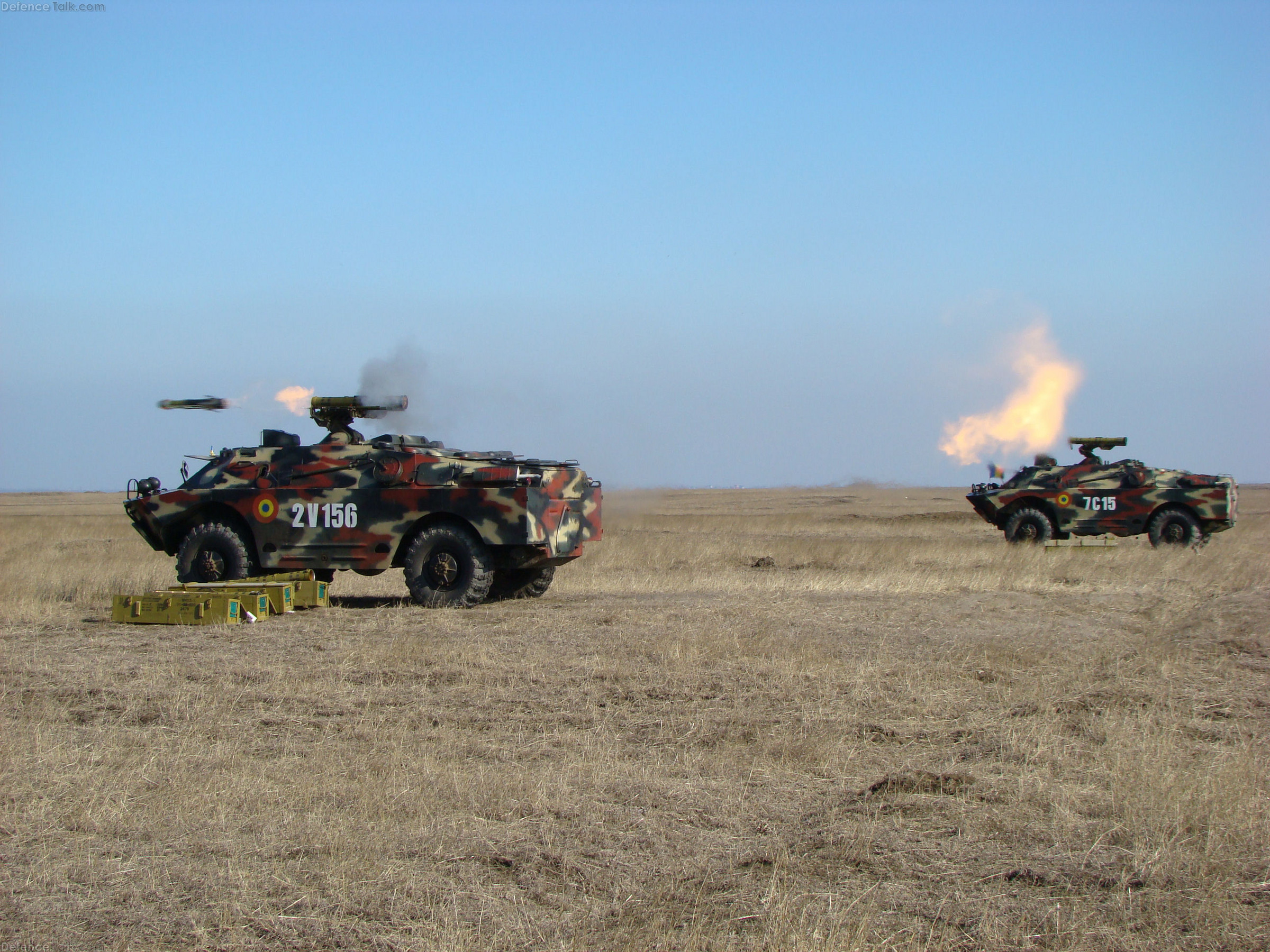 BRDM-2 firing ATGM