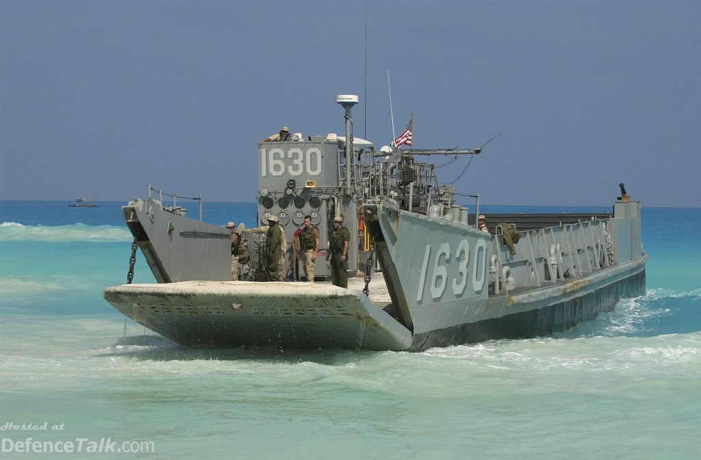 Bright Star Exercise 2005 - A Landing Craft Utility (LCU) carrying U.S. Mar