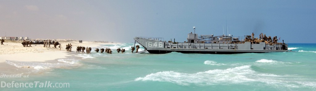 Bright Star Exercise 2005 - A Landing Craft utility (LCU)