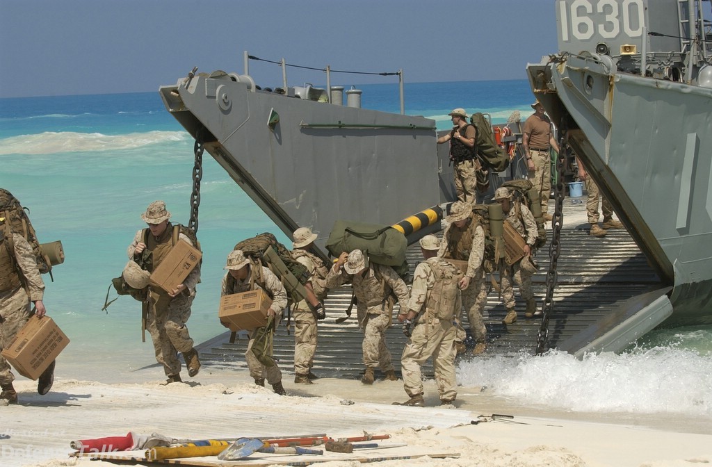 Bright Star Exercise 2005 - Landing Craft Utility (LCU) from the amphibious