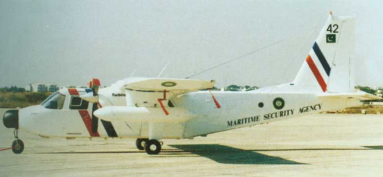 Britten-Norman Defender- Maritime surveillance aircraft