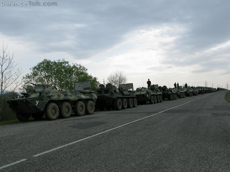 BTR-80 column