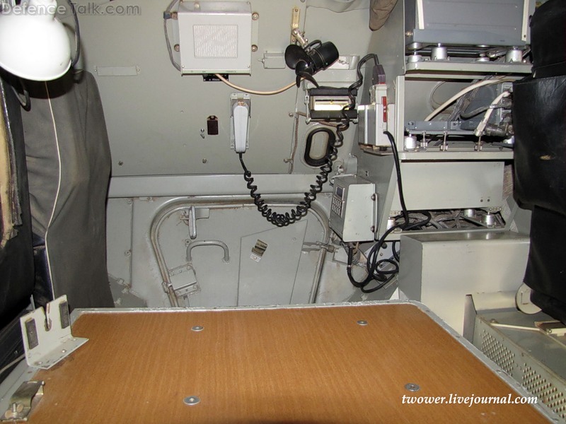 BTR-80 R149 BMR command vehicle interior