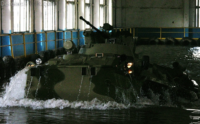 BTR-82 swimming