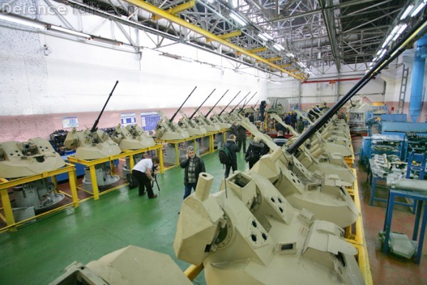 BTR-82A turret production line