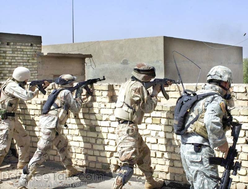 Bulgarian Soldiers with Americans