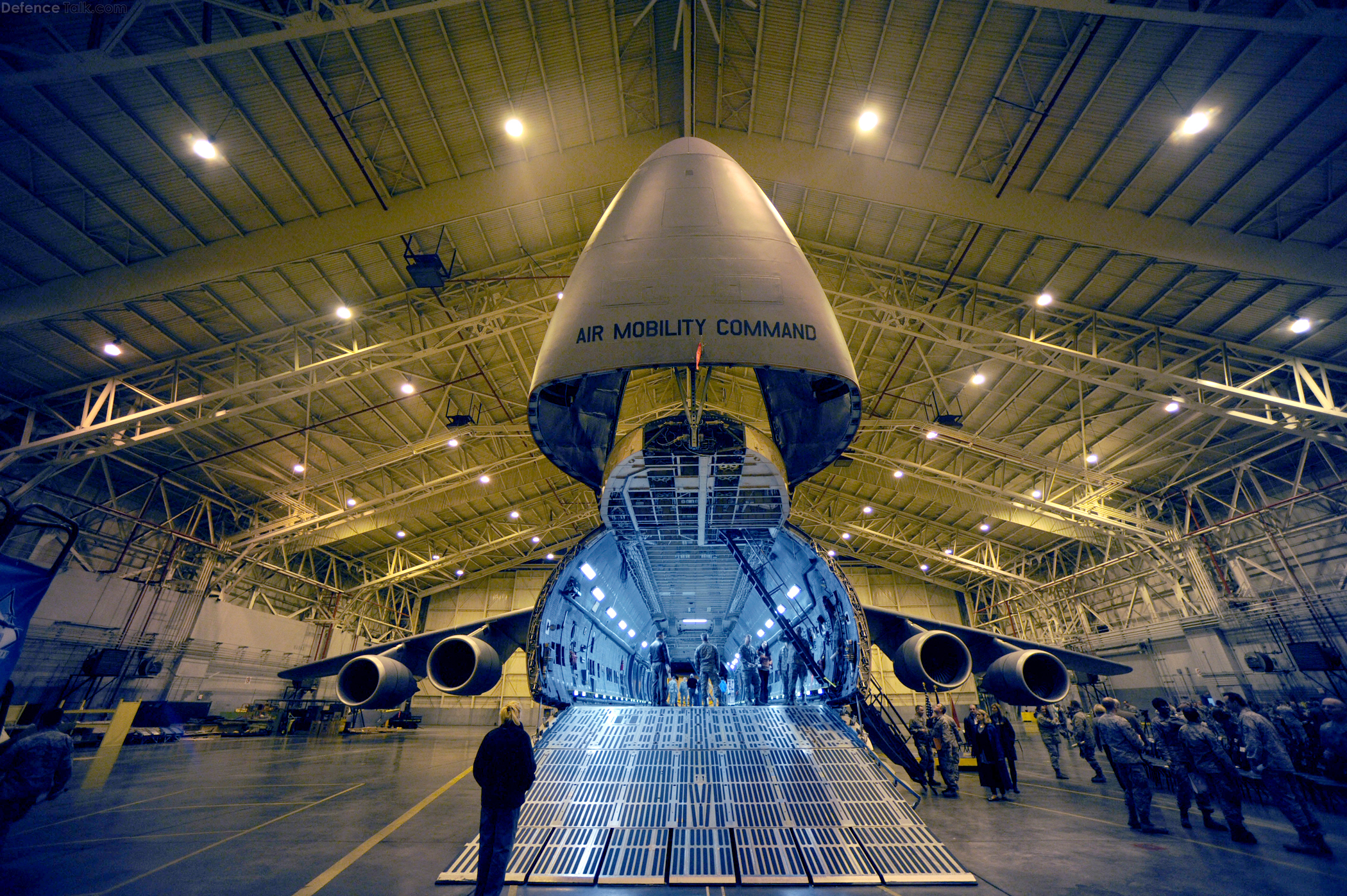 C-5M arrives at Dover Air Force Base