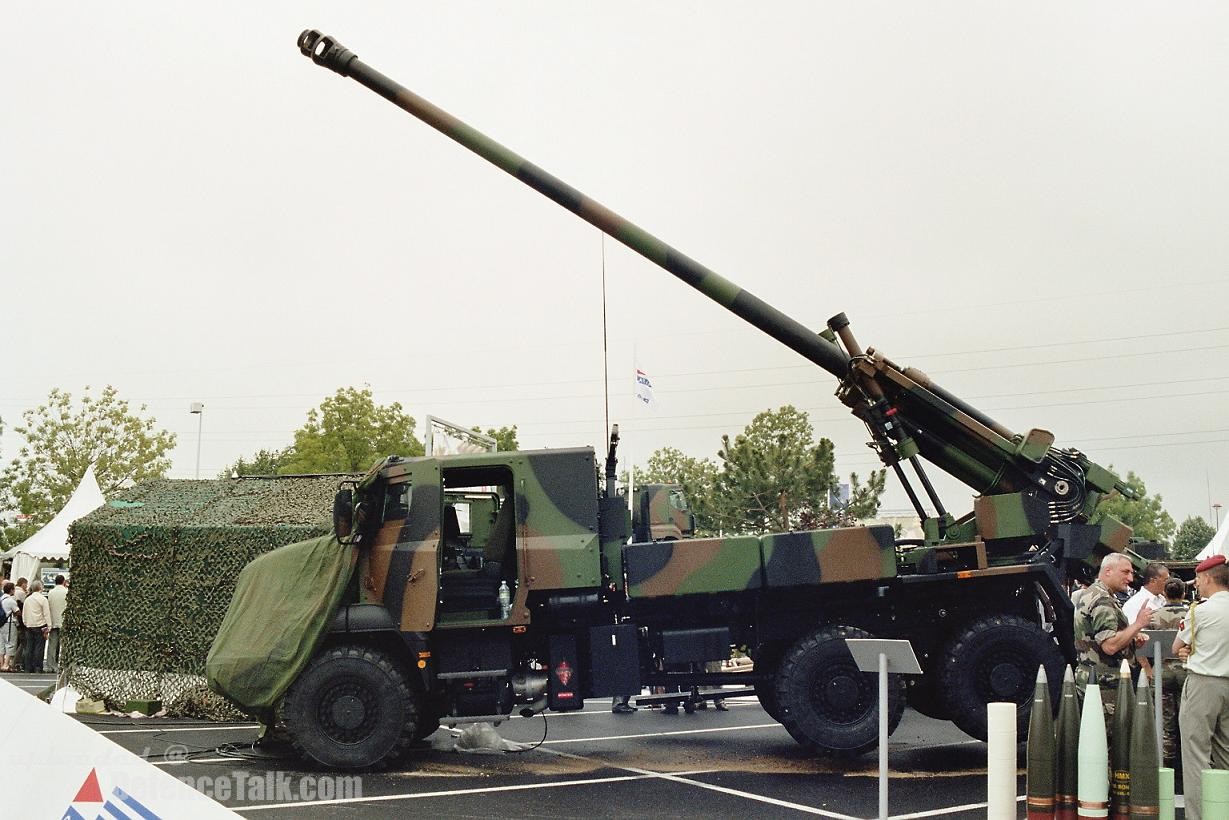 Caesar truck mounted 155mm/52cal gun - France