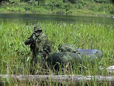 Canadian Troops in Exercise