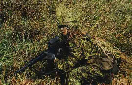 Canadian Troops in Exercise