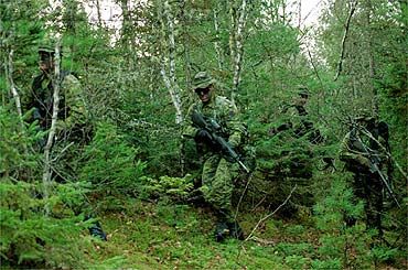 Canadian Troops in Exercise