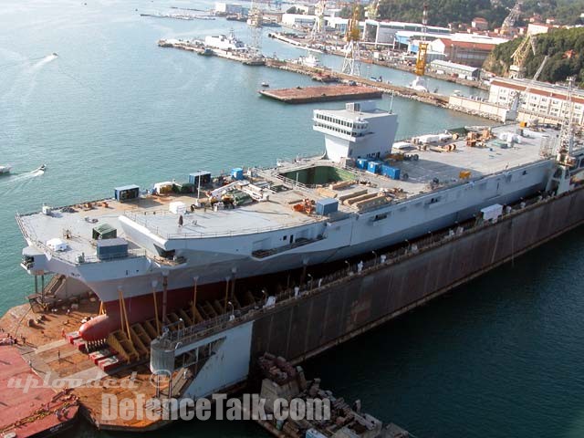 "Cavour" aircraft  carrier under construction - Italian Navy