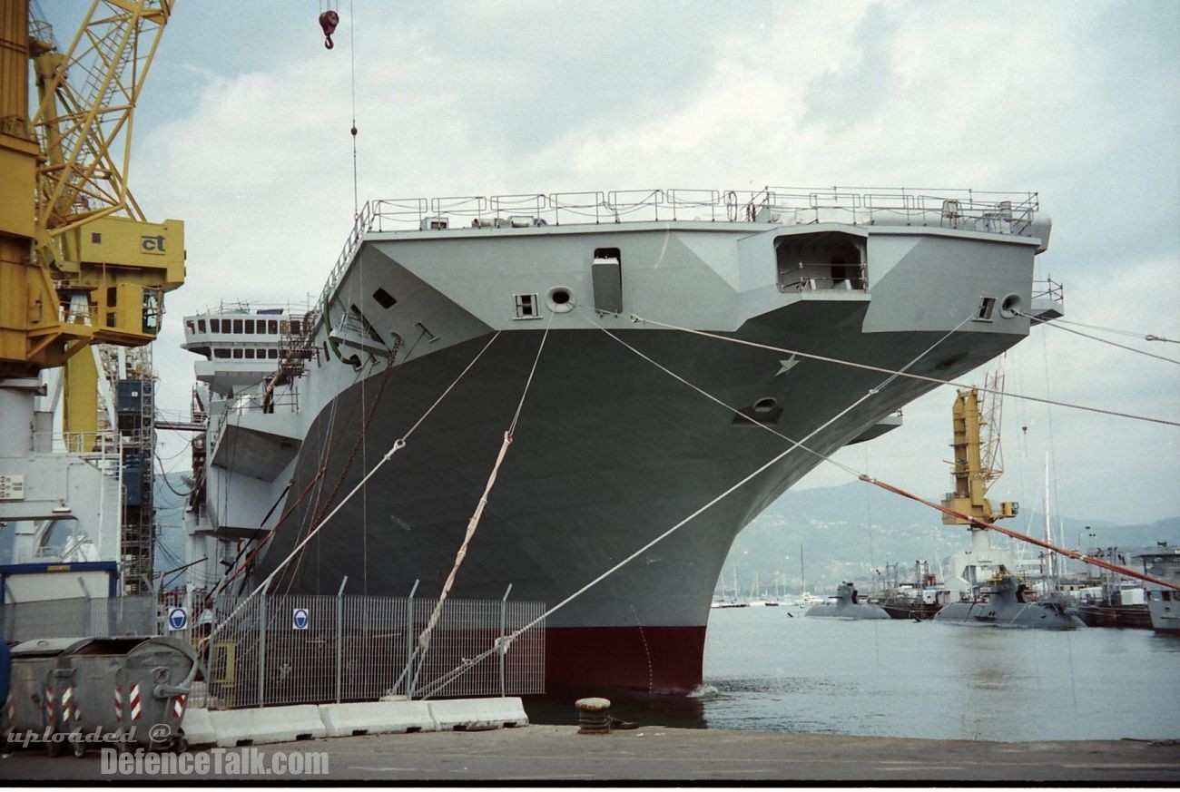 "Cavour" aircraft carrier under construction - Italian Navy