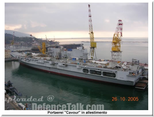 "Cavour" aircraft  carrier under construction - Italian Navy