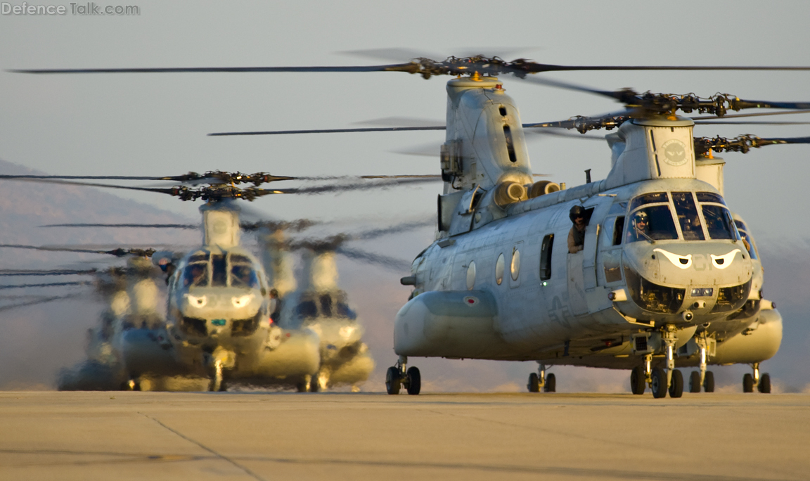 CH-46C Helicopters at Miramar 2010 Air Show