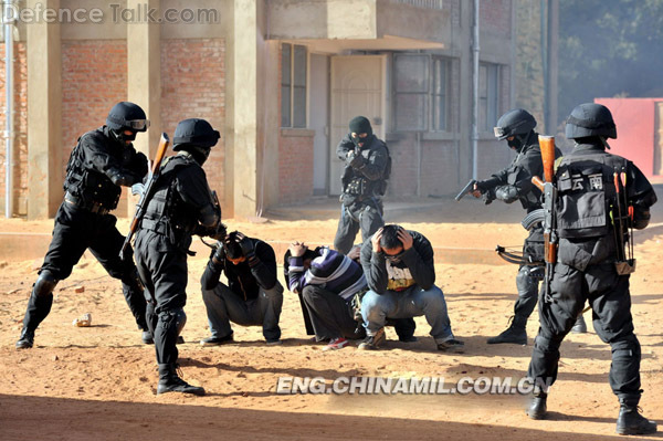 Chinese Armed Police Force (APF) .