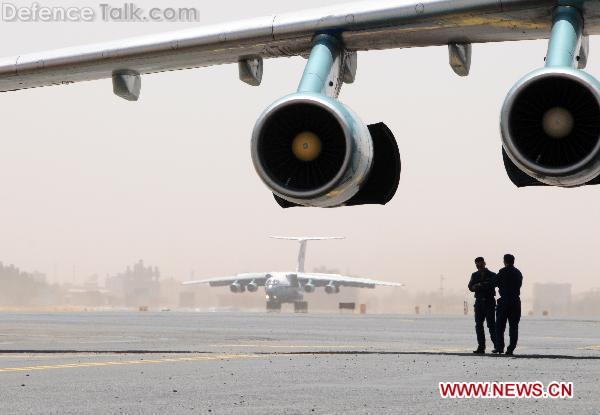 Chinese PLAAF  Il-76 transport aircraft