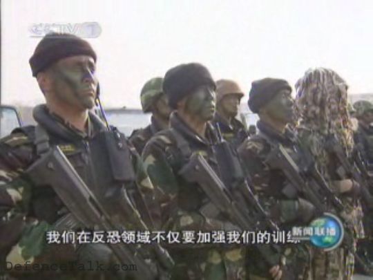 Chinese SF sniper in anti terrorist demonstration
