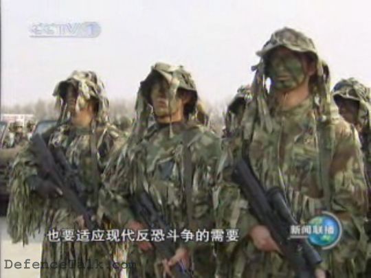 Chinese SF sniper in anti terrorist demonstration