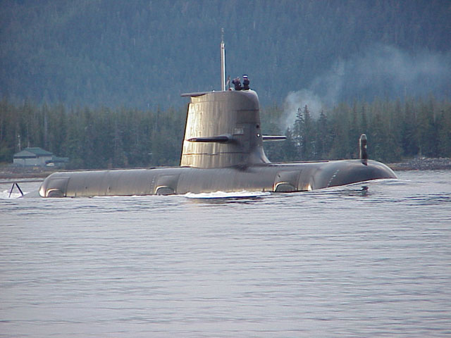 Collins class boat off Alaska