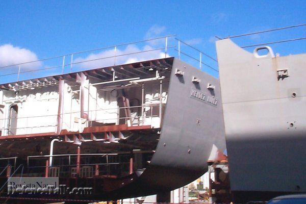 Construction of Spanish frigate F-104 "MÃÂ©ndez NÃÂºÃÂ±ez"