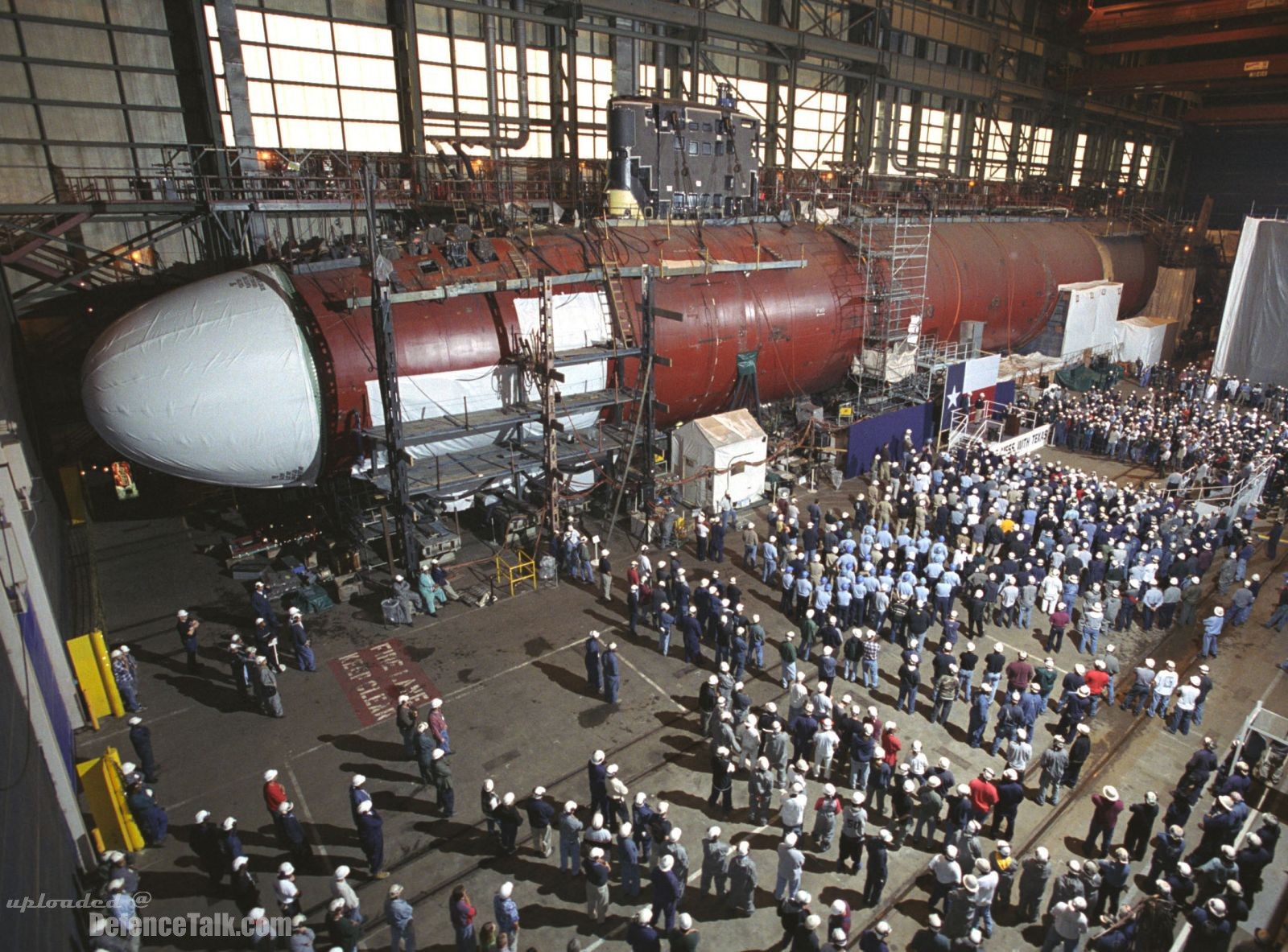 Construction of Texas (SSN 775) - nuclear-powered submarine - US Navy