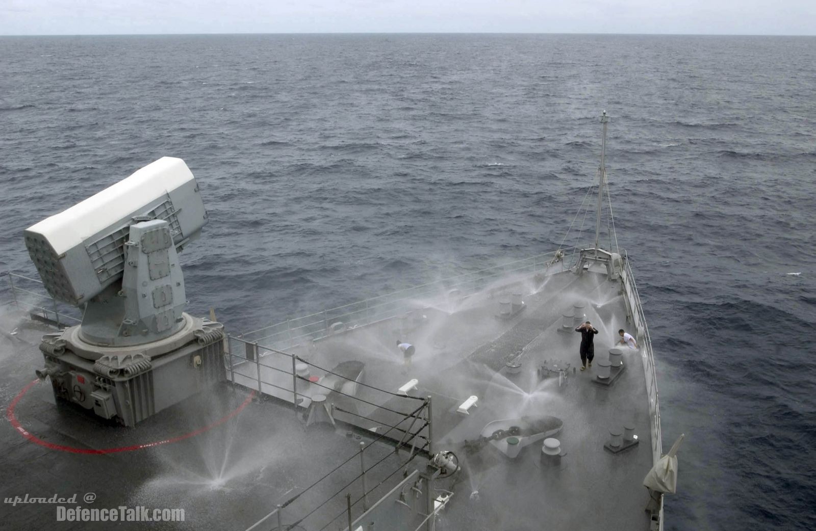 counter measure wash down system aboard amphibious dock landing ship USS To