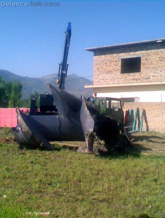 Crashed Helicopter wreckage - Operation against Osama bin Ladin