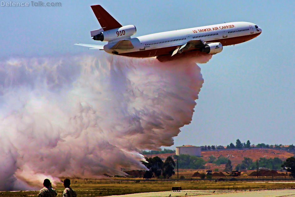 DC-10 Fire Tanker Drop