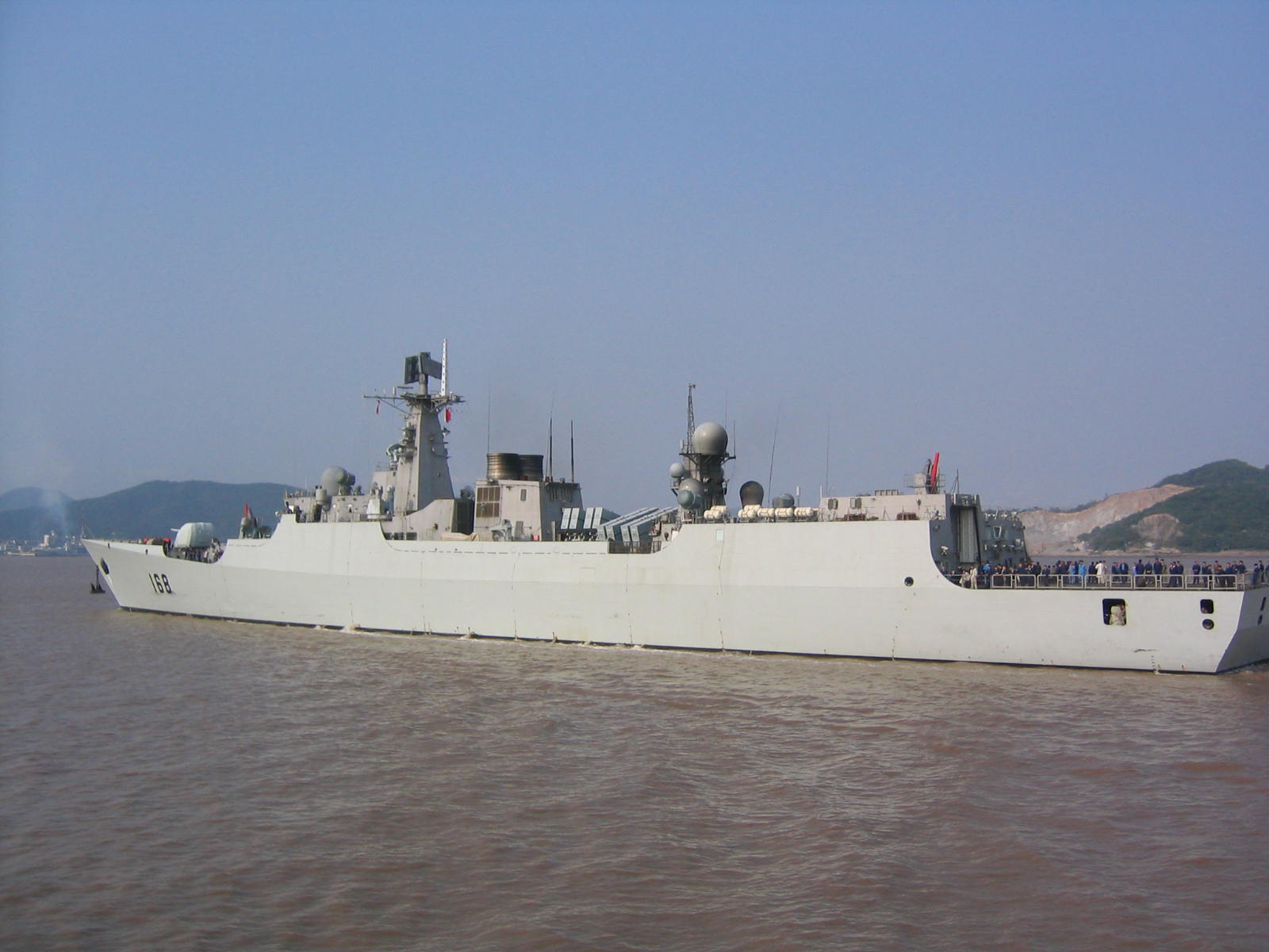 DDG 168 in zhoushan navy base