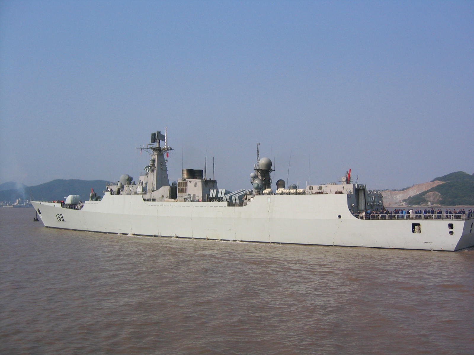 DDG 168 in zhoushan navy base