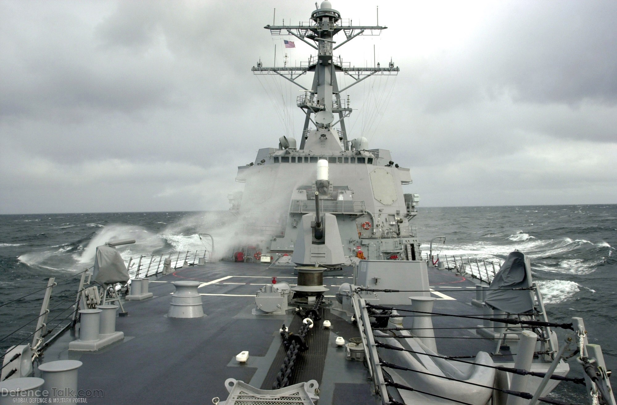 Deck of the USS Winston S. Churchill (DDG 81) - US Navy