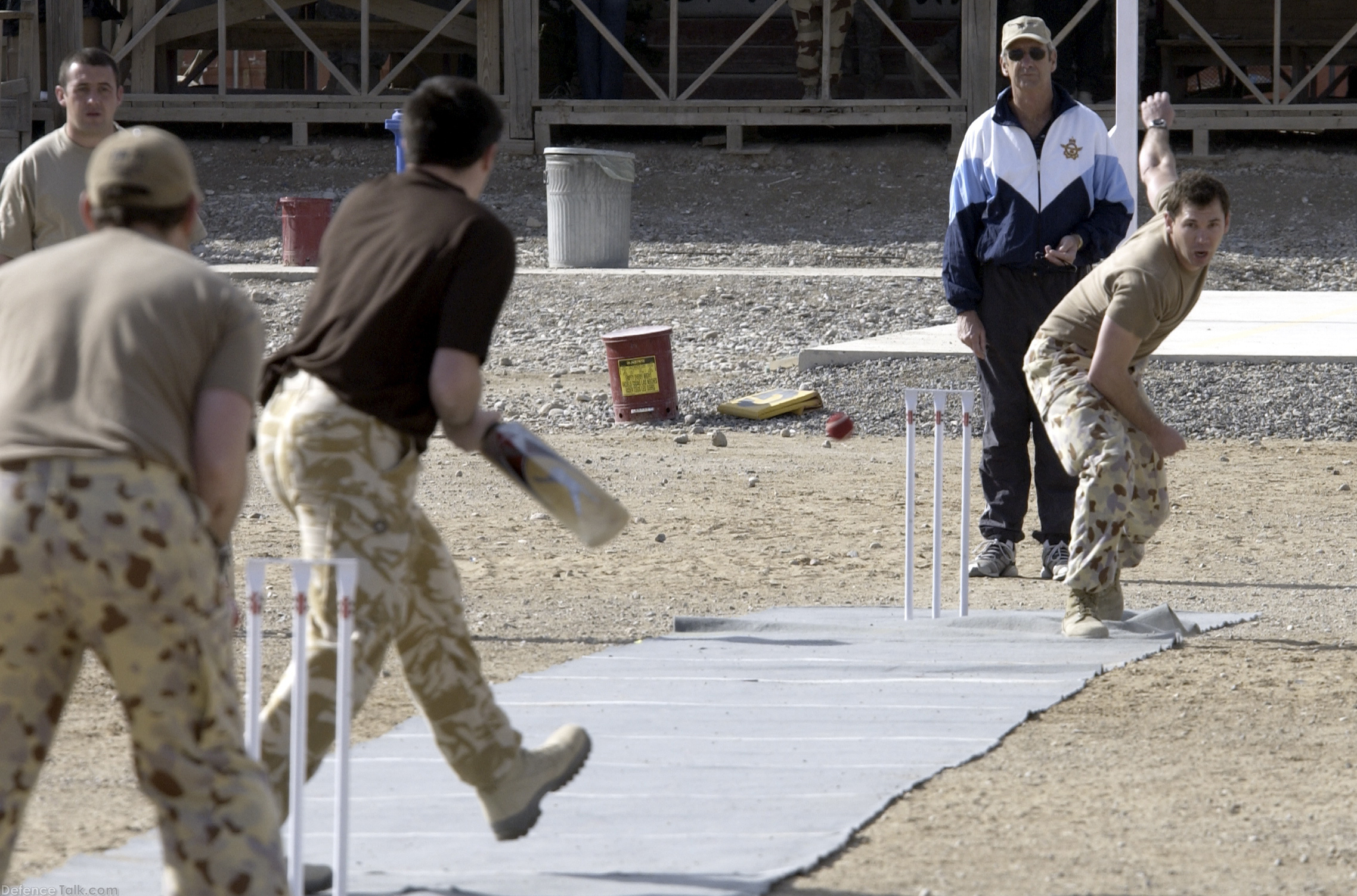 English Captain - Cricket at Kandahar - Australia and England